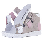 Детские сандалии Orthoboom 27057-01 капучино с розовым фото 5