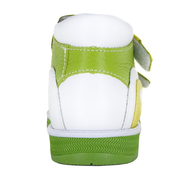 Детские сандалии ORTHOBOOM 27057-01 ярко-зеленый с лимонным