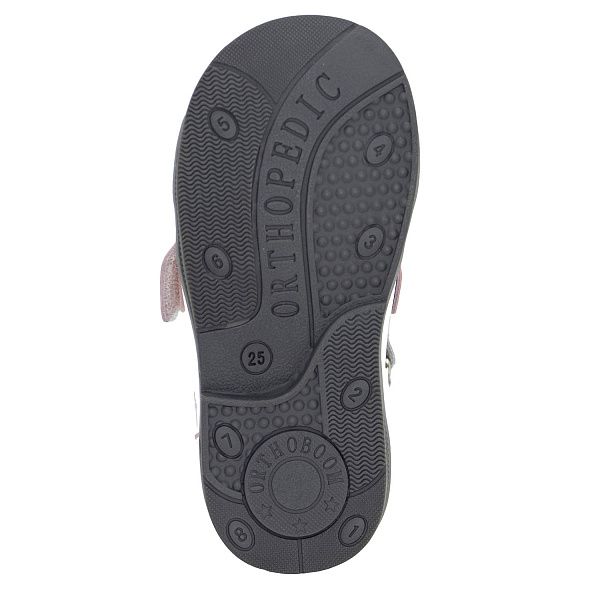 Детские сандалии Orthoboom 25057-08 белый-розовый-ежевичный