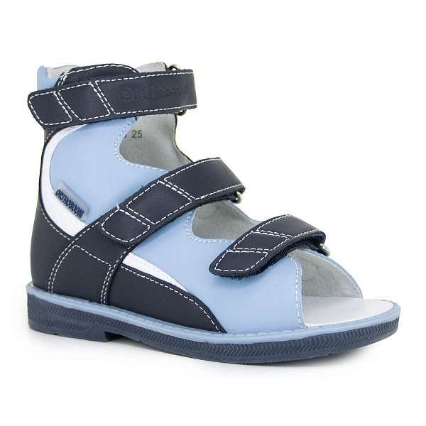 Детские сандалии Orthoboom 71597-33 темно-синий-голубой-белый фото 1