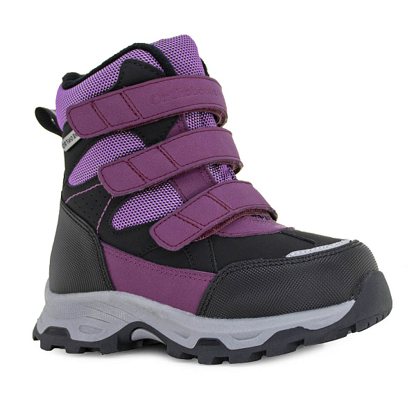 Детские полусапожки Orthoboom 67055-02 виноградный с черным фото 1