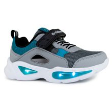 Детские кроссовки Orthoboom 32223-21 черно-серый 
с бирюзой фото 1