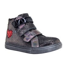 Ортопедические детские ботинки Orthoboom 87056-01 
черный с серебром фото 1