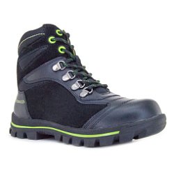 Детские ботинки Orthoboom 87054-01 черный с салатовым фото 1