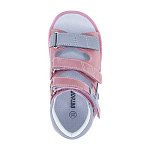 Детские сандалии ORTHOBOOM 27057-01 розово-серый фото 4