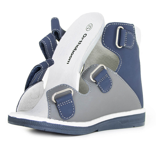 Детские сандалии Orthoboom 71487-1 серо-синий