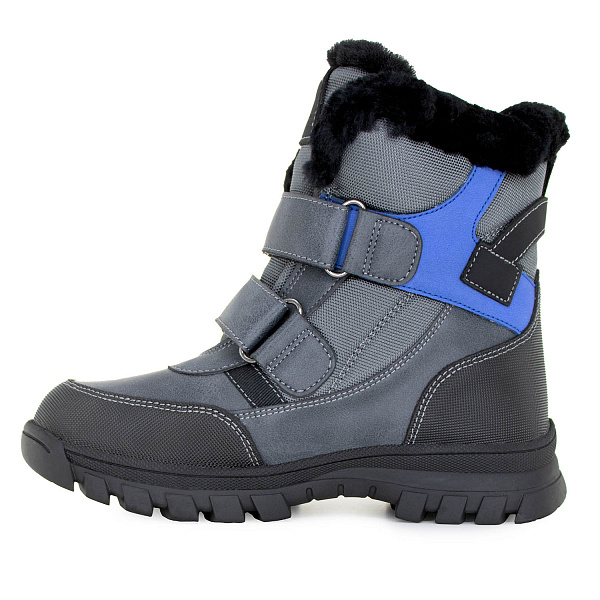 Детские полусапожки Orthoboom 67054-03 сланцево-серый с ультрамарином