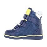 Детские ботинки ORTHOBOOM 81147-15 темно-синий с желтым фото 2