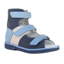 Ортопедические детские сандалии Orthoboom 
71587-33 синий-голубой-молочный фото 1