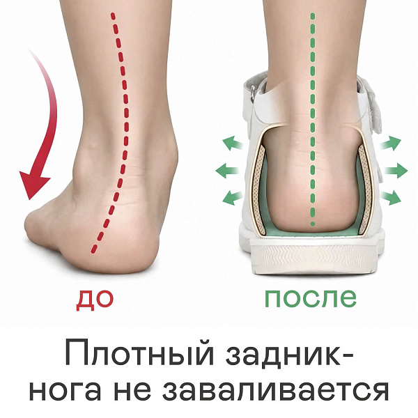 Детские сандалии Orthoboom 47387-13 белый с пыльно-пудровым