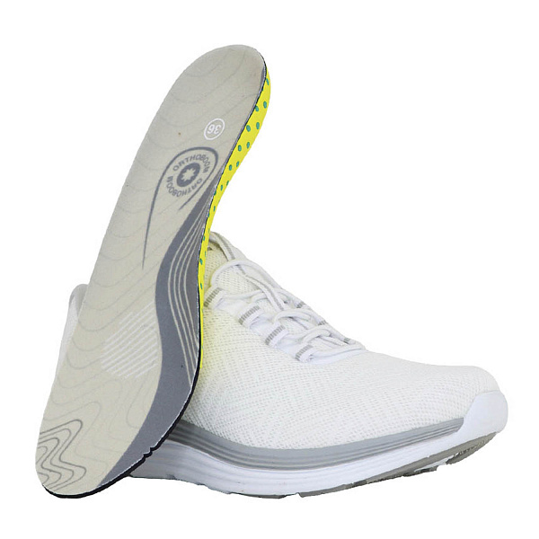 Женские кроссовки Orthoboom 37247-14 серебристо-белый