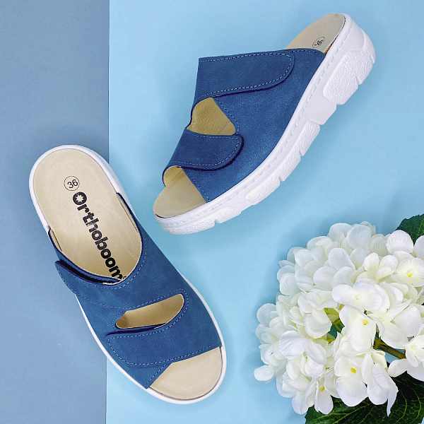 Женские сабо Orthoboom 20323-02 королевский синий