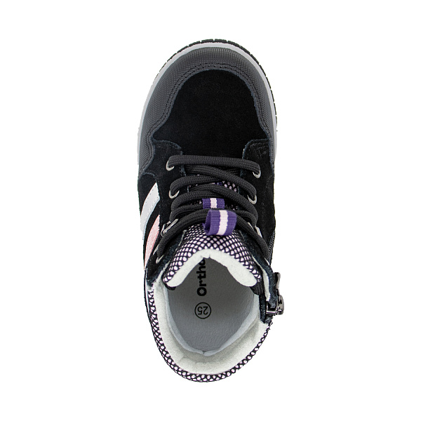 Кеды Orthoboom 37057-02 черно-сиреневый аметрин