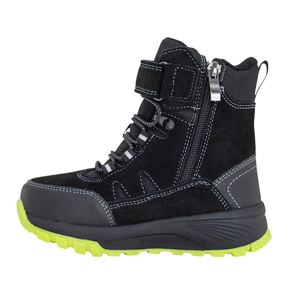 Полусапожки Orthoboom 67445-17 черный с лаймовым