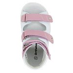 Детские сандалии ORTHOBOOM 71497-1 бело-розовый фото 7