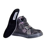 Детские ботинки ORTHOBOOM 87056-01 черный с серебром фото 6