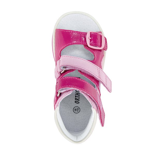 Детские сандалии ORTHOBOOM 27057-03 фуксия с розовым