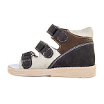 Детские сандалии Orthoboom 25057-10 темно-коричневый-бежевый фото 3