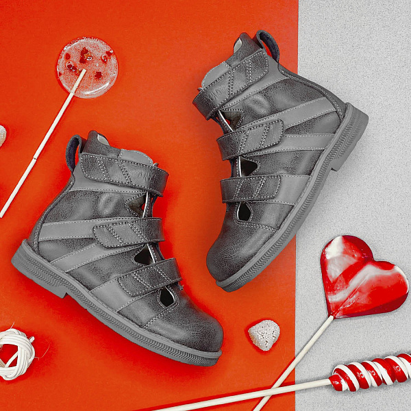 Детские сандалии Orthoboom 81597-32 антрацитовый