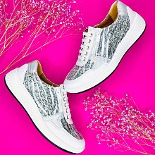 Ортопедические женские кроссовки Orthoboom 
32247-35 белый с принтом фото 2