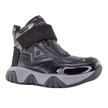 Ботинки Orthoboom 82123-21 глянцевый черный милитари фото 1