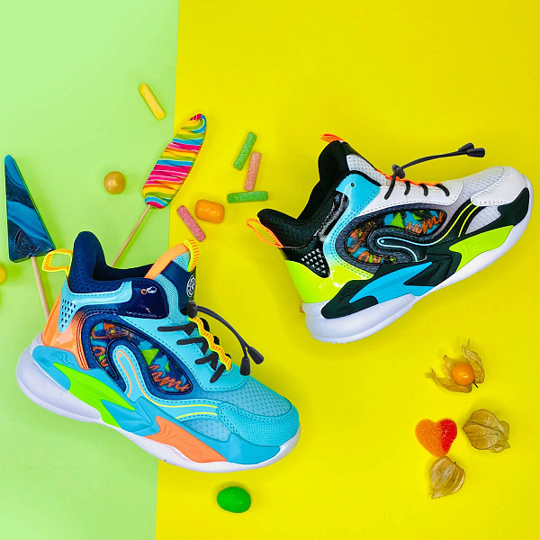 Детские кроссовки Orthoboom 30247-18 ярко-бирюзовый multicolor