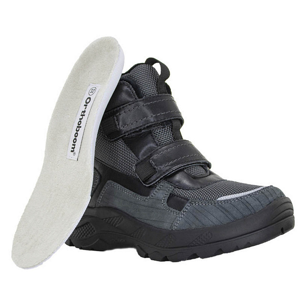 Детские ботинки Orthoboom 82123-26 черный изумруд 