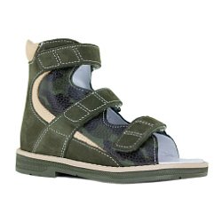 Детские сандалии Orthoboom 71597-33 болотный милитари фото 1