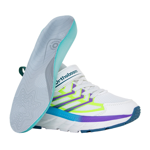 Детские кроссовки Orthoboom 30245-12 бело-синий с лаймом