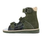 Детские сандалии Orthoboom 71597-33 болотный милитари фото 3