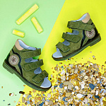 Детские сандалии Orthoboom 43397-5 хаки фото 2