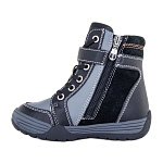 Детские ботинки ORTHOBOOM 83394-34 черно-серый фото 2