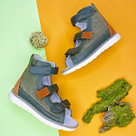 Детские антиварусные сандалии Orthoboom 71057-10 травяной деним фото 2