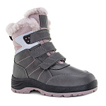 Детские полусапожки 63395-43 стальной с пыльно-лиловым