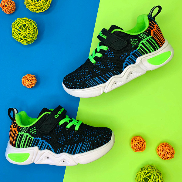 Детские кроссовки Orthoboom 33057-01 ярко-черный