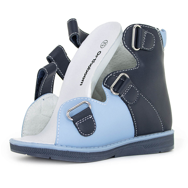 Детские сандалии Orthoboom 71597-33 темно-синий-голубой-белый