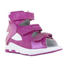 Ортопедические детские сандалии Orthoboom 
71057-13 ярко-розовый с белым фото 1