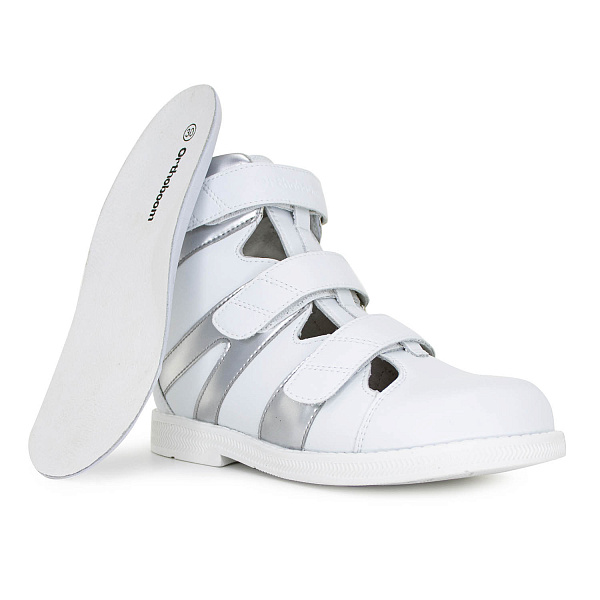 Детские сандалии Orthoboom 81597-32 белый с серебром