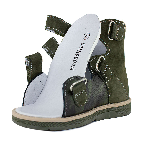 Детские сандалии Orthoboom 71597-33 болотный милитари