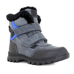 Детские полусапожки Orthoboom 67054-03 сланцево-серый 
с ультрамарином фото 1