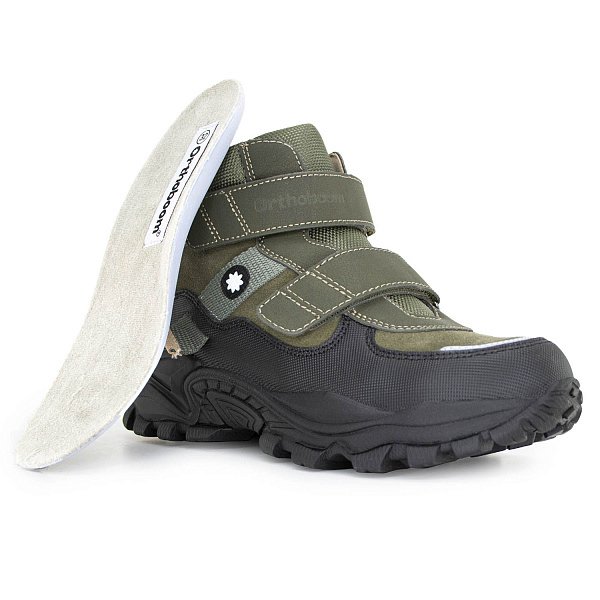 Детские ботинки Orthoboom 83393-36 темно-оливковый