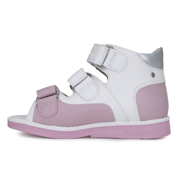 Детские сандалии Orthoboom 27057-13 королевский розовый с белым