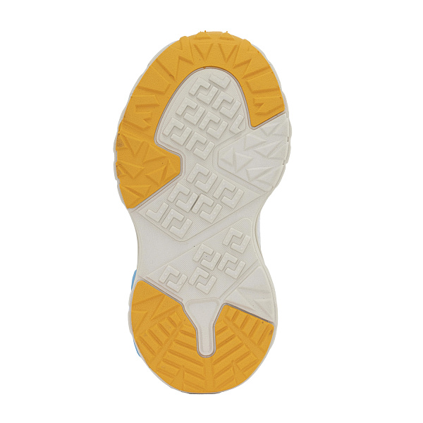Детские кроссовки Orthoboom 35034-01 бело-голубой с мандариновым