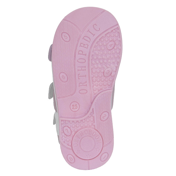 Детские сандалии Orthoboom 27057-13 королевский розовый с белым