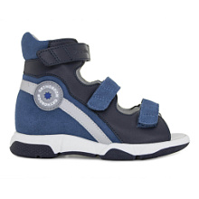 Ортопедические детские ботинки летние 
Orthoboom 71057-11 электро-сапфир фото 1