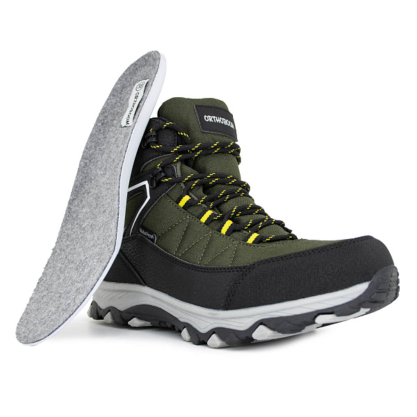 Ботинки Orthoboom 87054-05 черный с хаки