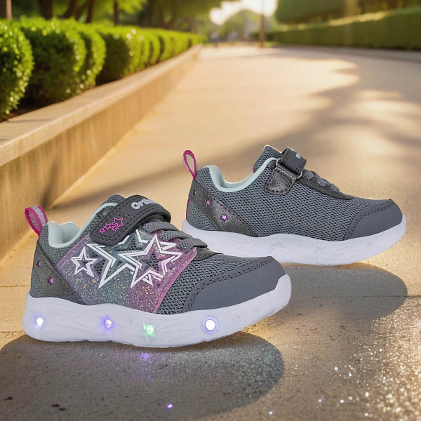 Детские кроссовки 30225-10 галактический графит