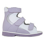 Ортопедические Детские ботинки летние Orthoboom 71597-33 сиренево-белый фото 2