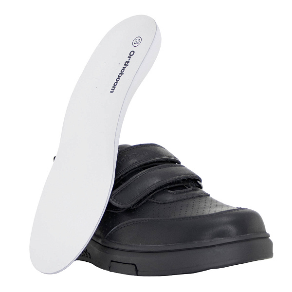 Детские полуботинки Orthoboom 97057-05 черный графен