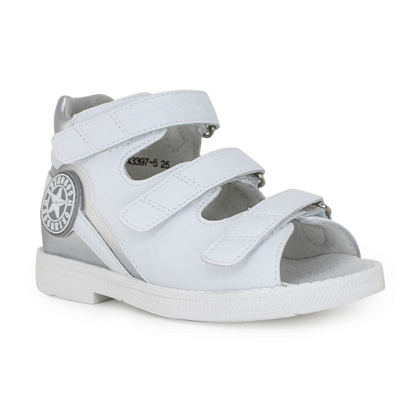 Детские сандалии Orthoboom 43397-5 белый с серебром фото 1